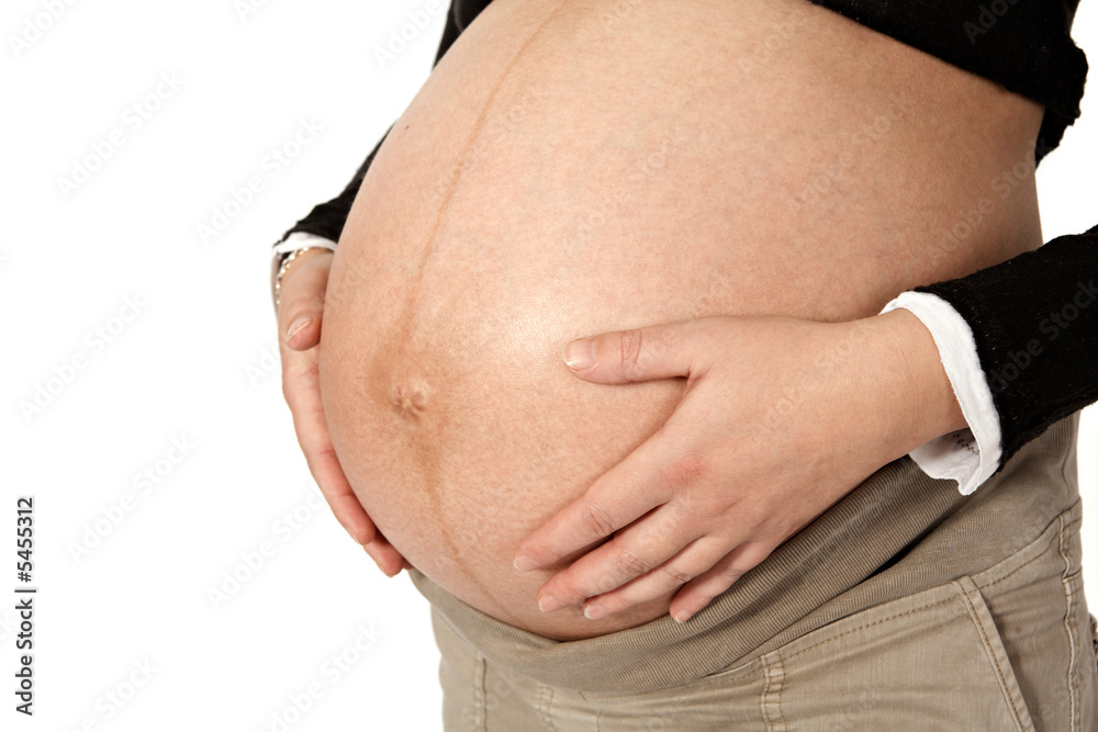 Ventre femme enceinte Stock Photo