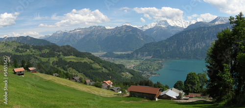 Swiss Alps Landscape Panorama, Eiger - Münch - Jungfrau