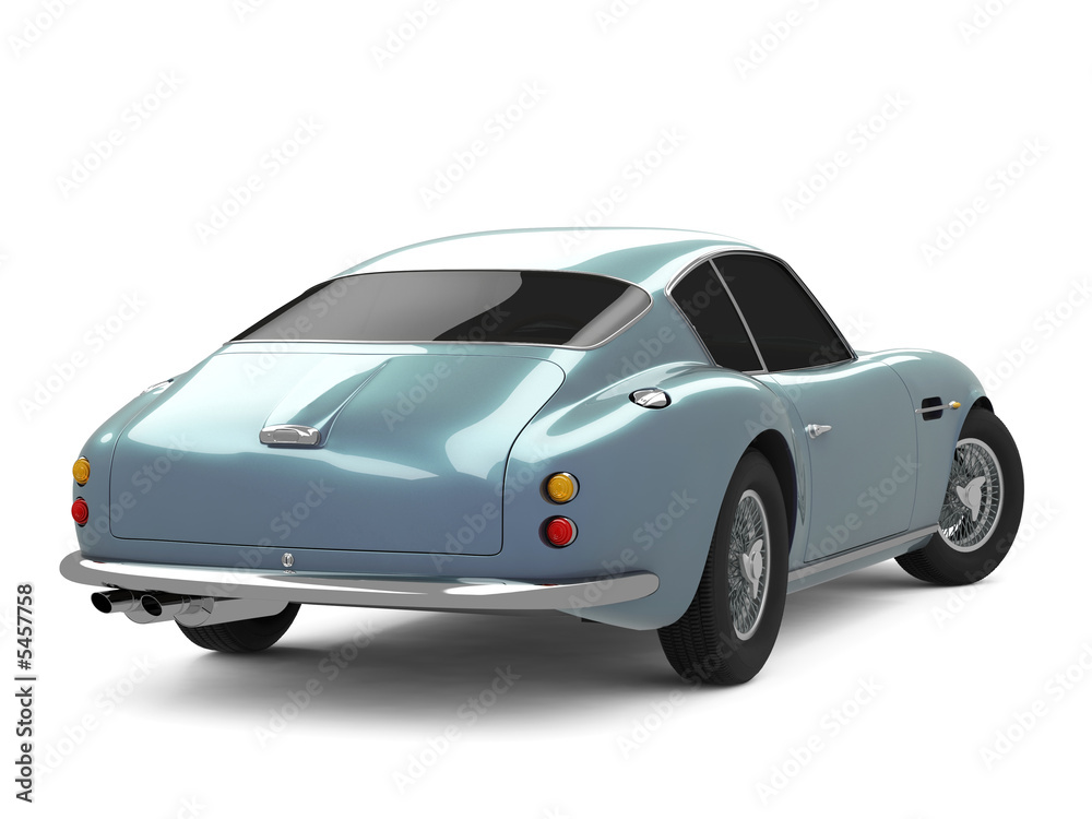 Light-blue Classical Sports Car