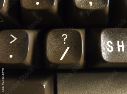 Photos computer question mark button