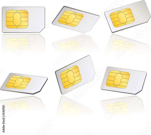 Cartes SIM, image vectorielle
