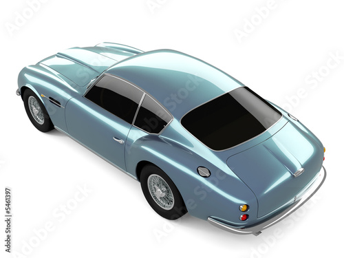 Light-blue Classical Sports Car