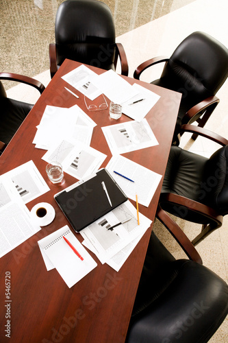 Empty boardroom