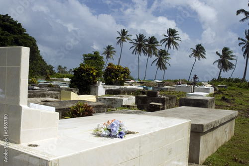 native cemetery by beach corn island nicaragua rural third-world