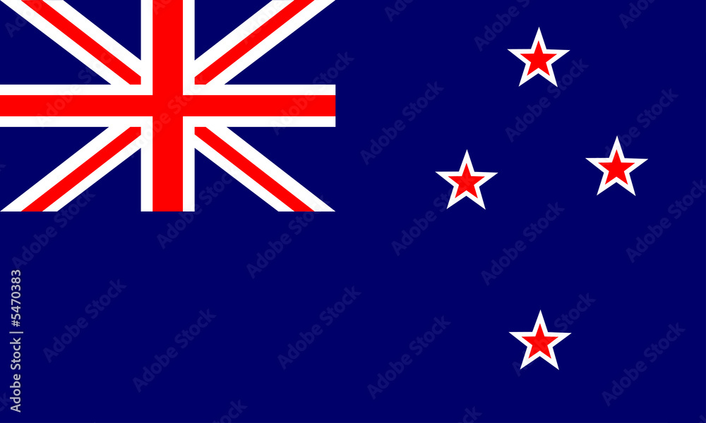 neuseeland fahne new zealand flag Stock Illustration | Adobe Stock
