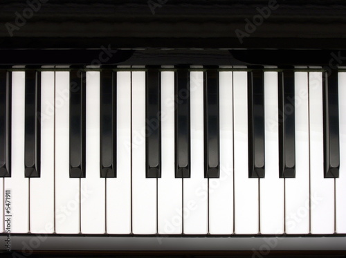 Bild auf Leinwand piano keyboard 2 octaves straight