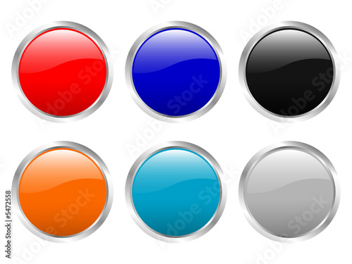 Free Download empty glossy buttons - GFXLoad