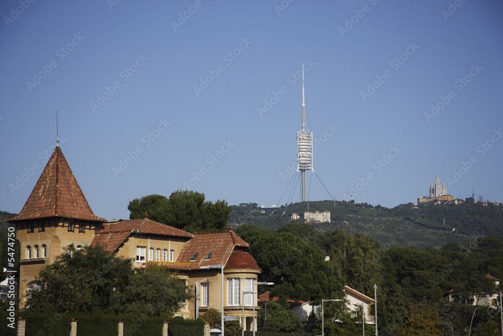 Obraz premium Zone of Pedralbes in Barcelona, Spain