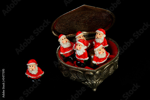 Pères Noël en boite
