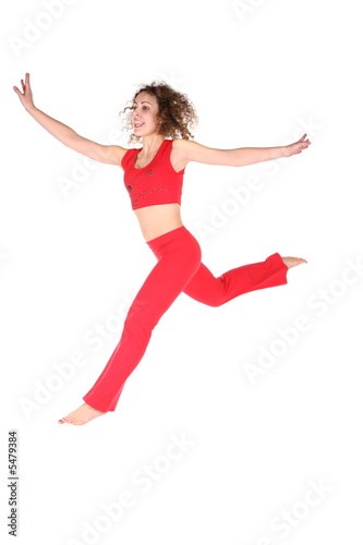 flying sport girl