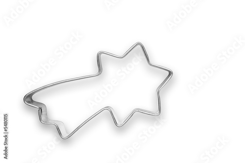 Comet shaped cookie cutter