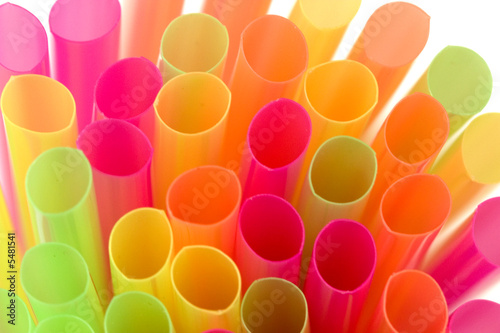 multi-color party drinking straws
