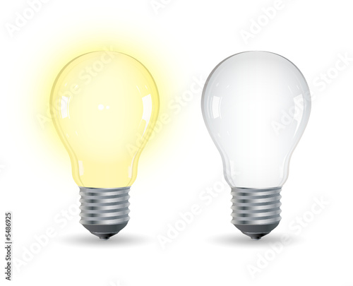 Ampoules classiques, illustration vectorielle