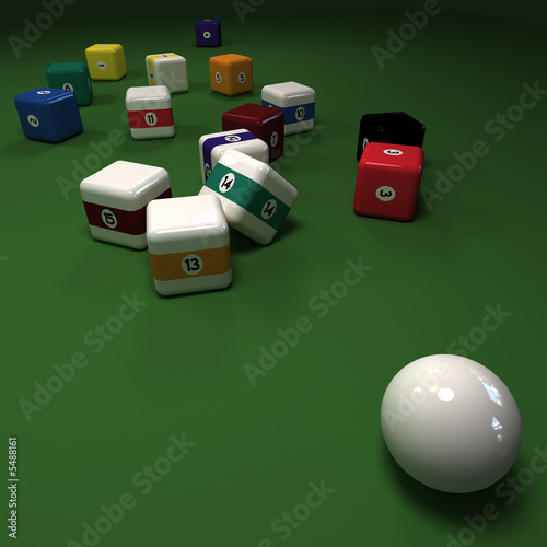 Cubic billiards balls