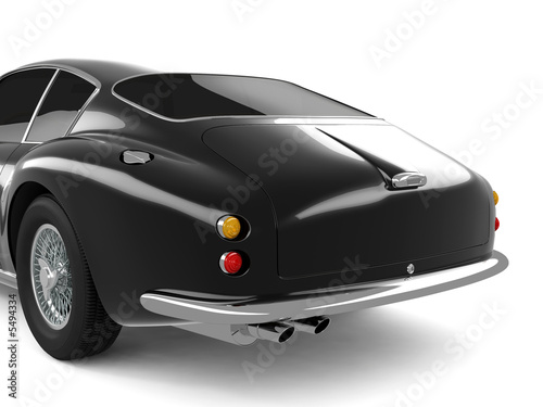 Black Classical Sports Car photo