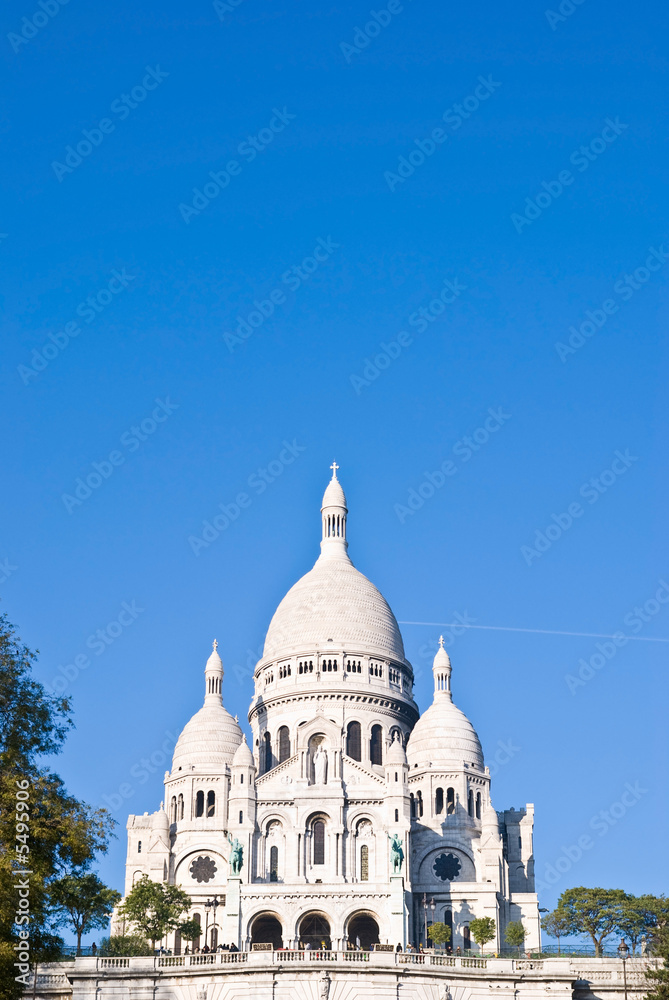 The Sacre-Coeur church in Montmartre