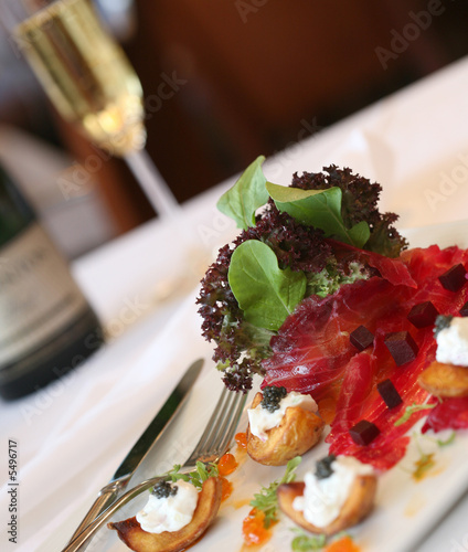 Caviar and Smoked Salmon