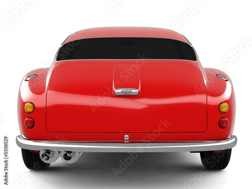 Red Classical Sports Car