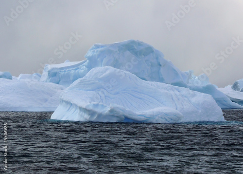 icebergs in antarctica.