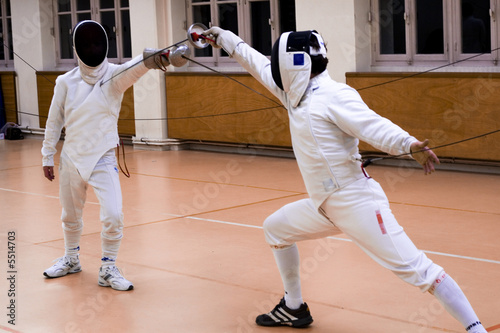 Duel d'escrime