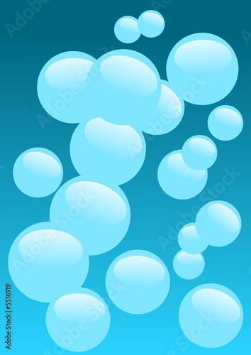 bulles bleues