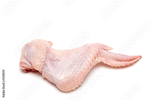 object on white - food - chicken wing