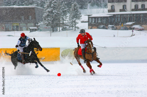 Winter polo match