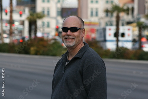 Smiling man on Street