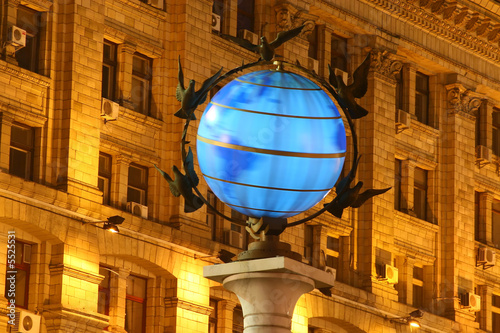 globe in kiev maydan photo
