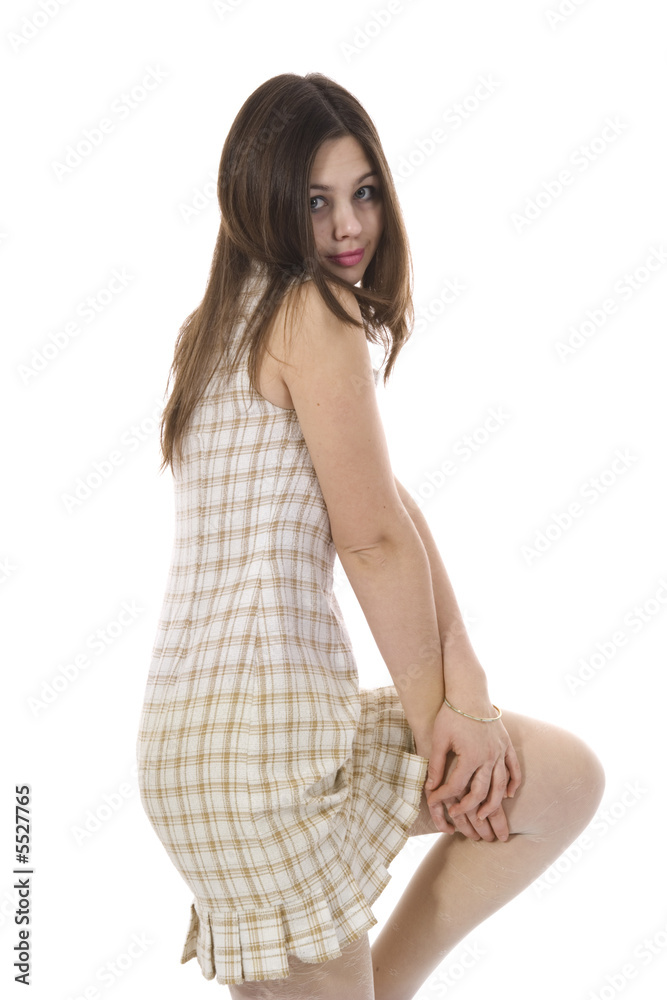 Portrait of the young beautiful girl on insulated background.. Portrait of the young beautiful girl on insulated background..