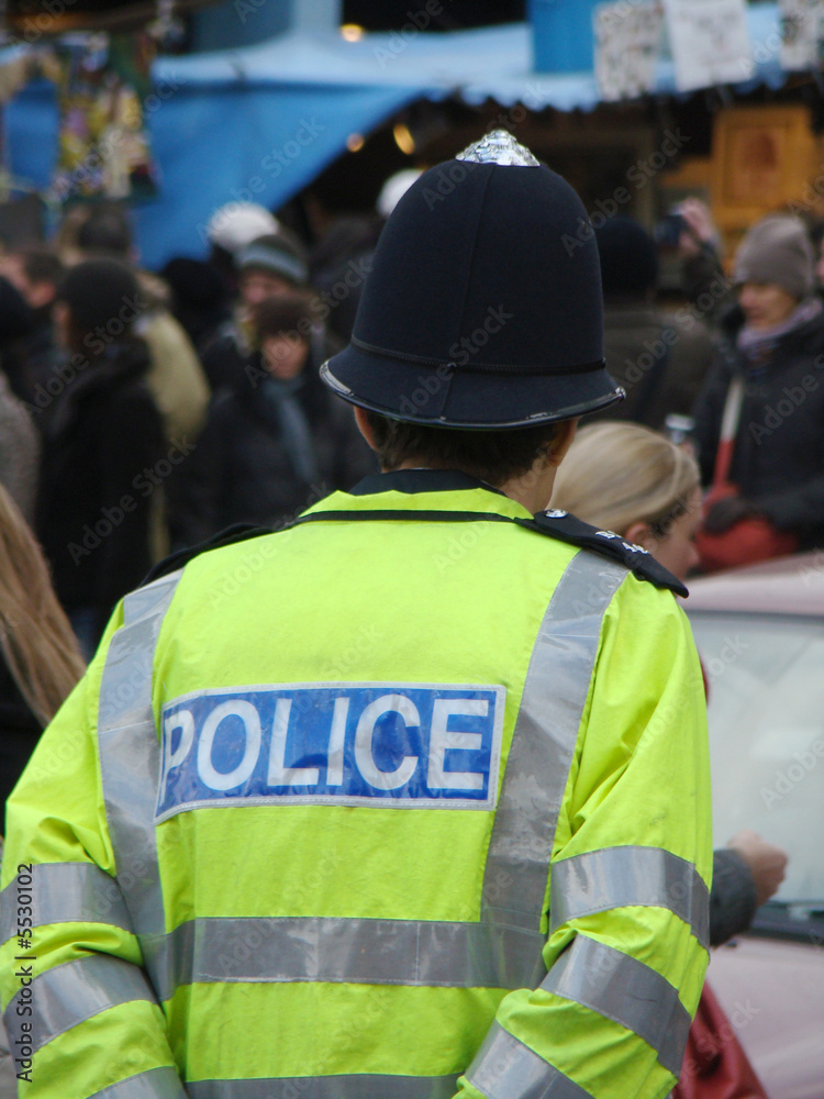 Fototapeta premium Policia Inglés