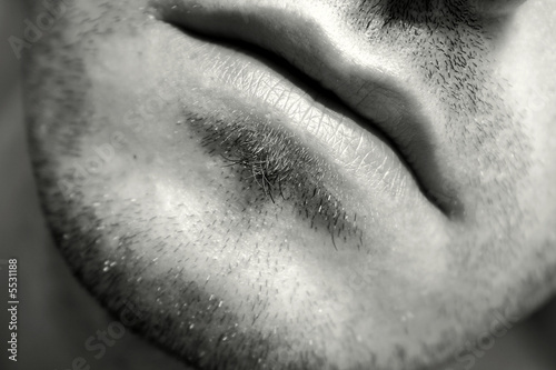 lips of a man photo