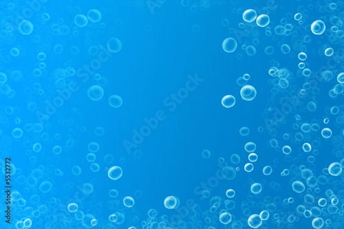 Air bubbles with room for copy