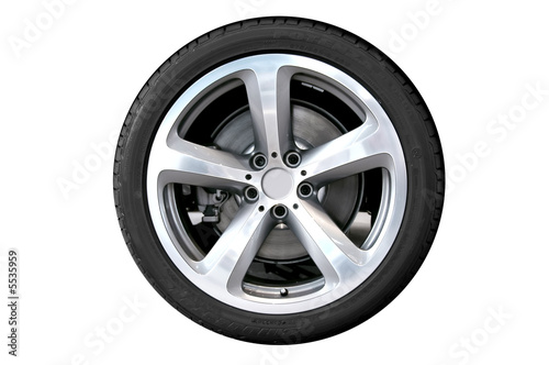 Car wheel - isolated