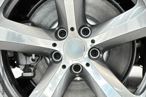 Car wheel - closeup