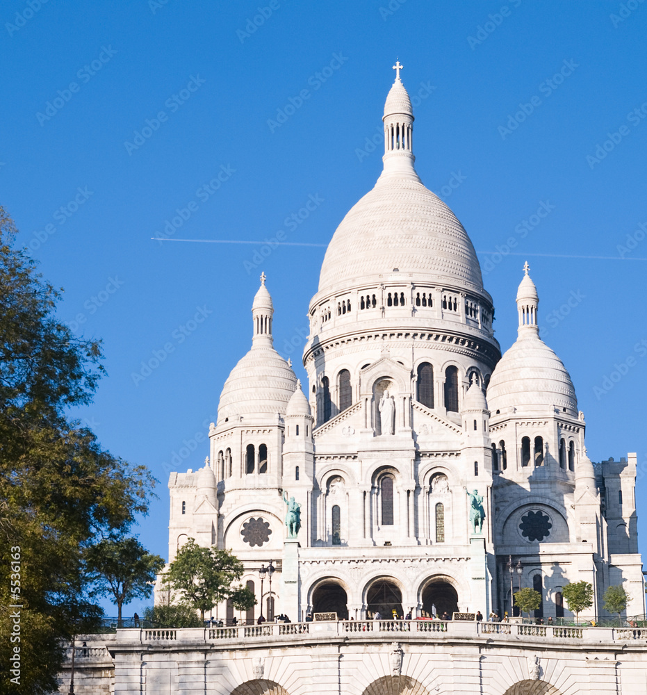 The Sacre-Coeur church in Montmartre