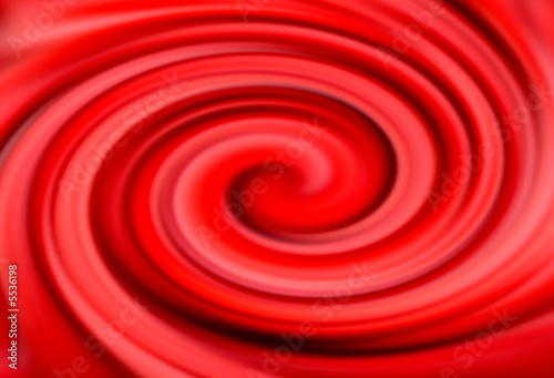 Red twirled icecream - abstract