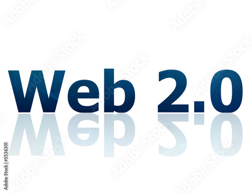 The Web 2.0 symbol which represents the internet