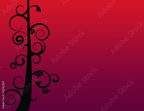 red background with swirls