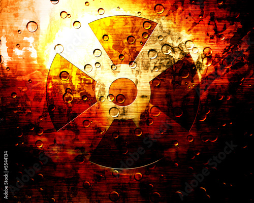 Fototapeta Nuclear warning sign