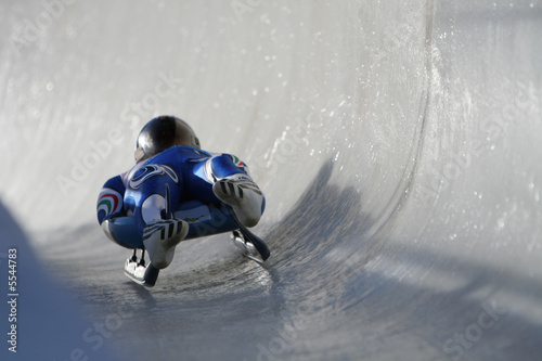 Billede på lærred Boblseigh in Sigulda, Latvia, Europe - very popular winter sport
