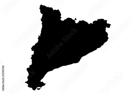 vector map of catalonia photo