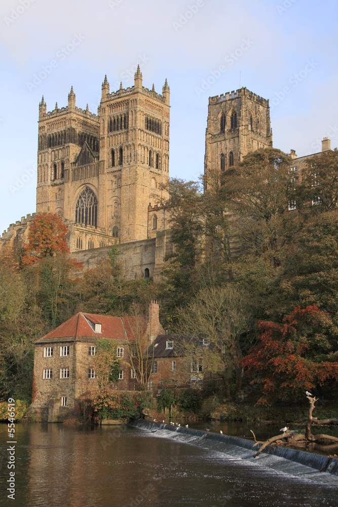 Autumn Reflections of Durham Cathedral in the River Wear