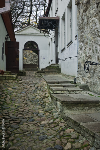 Street of city of Tallinn