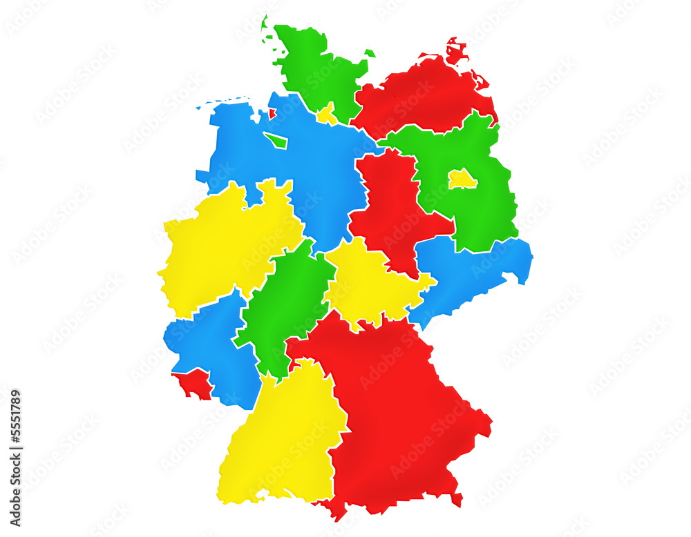 Obraz premium Carte Allemagne