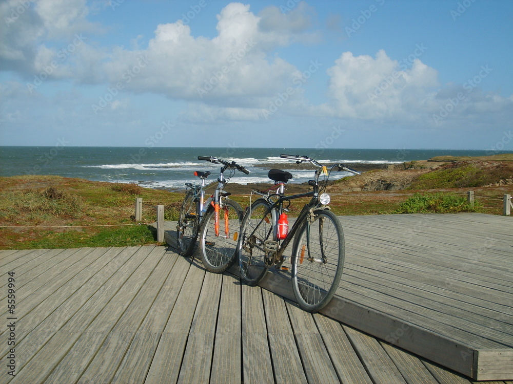Fototapeta premium Vacances en vélo