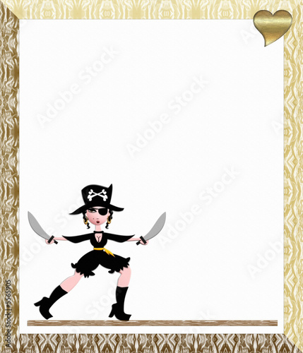 Pirate Wench Cartoon Layout