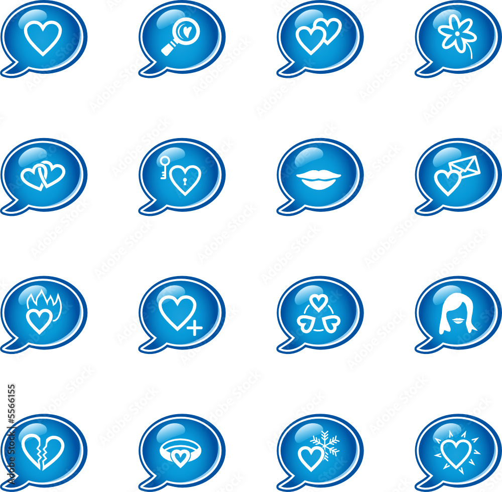 bubble love icons bubble love icons