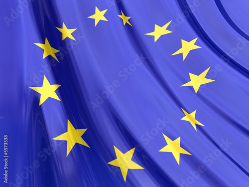 Glossy Flag of European