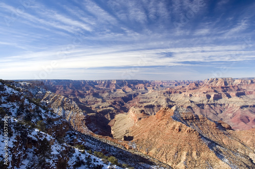 View from Watch Tower on Gramd Canyon in Winter, Arizona